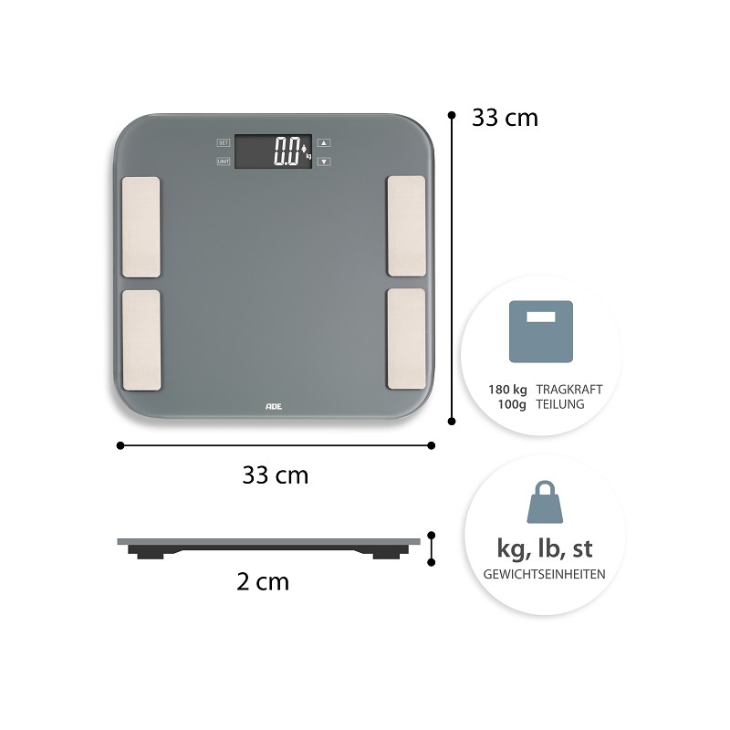 ADE Körperanalysewaage BA1807