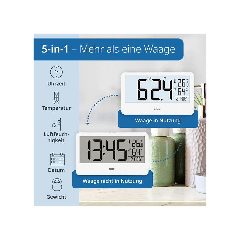 ADE Personenwaage BE2500-2 Ronja mit externem Display