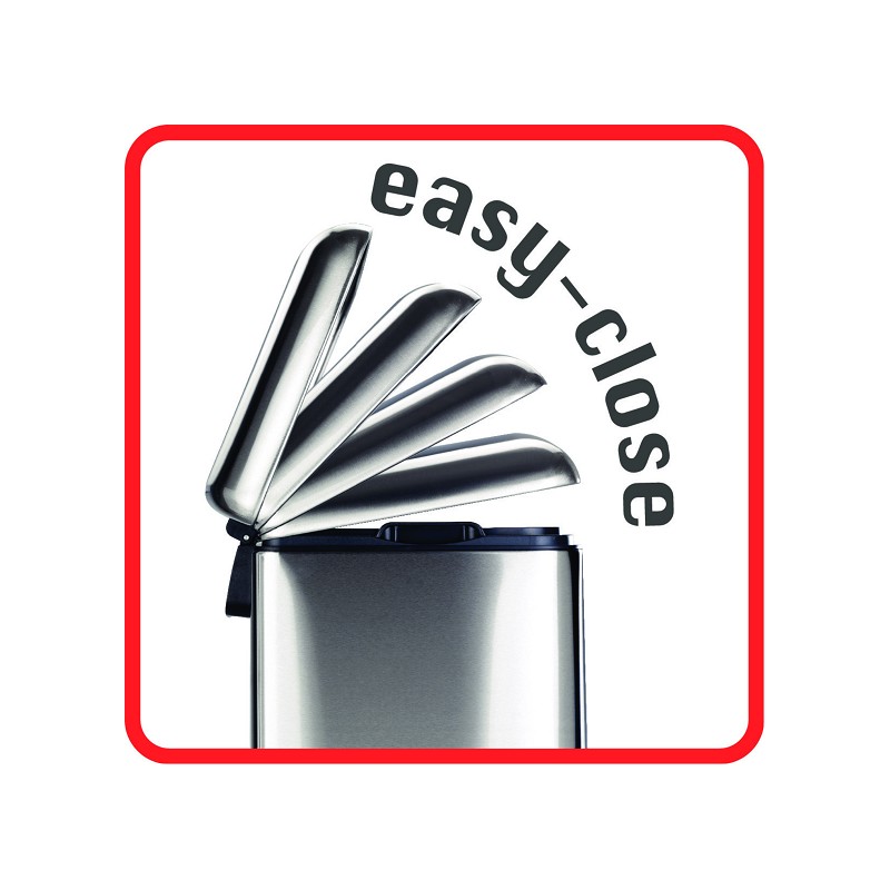Wenko Kosmetik Treteimer Alassio grau 5 L (easy close)