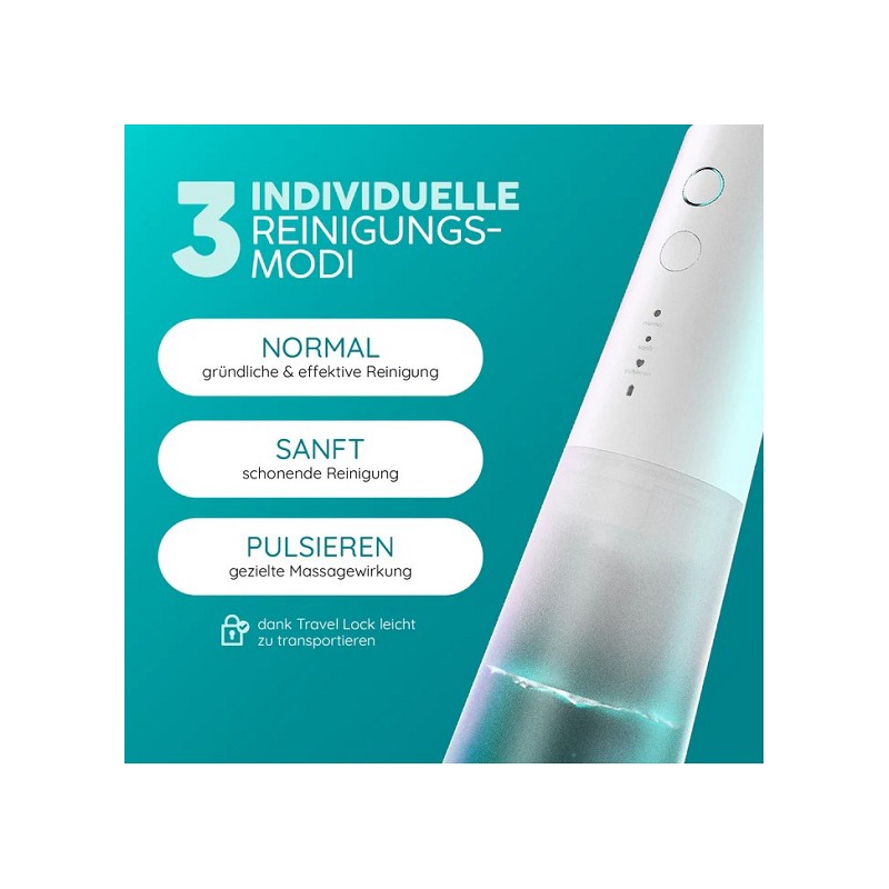 happybrush Munddusche Eco Flow weiß