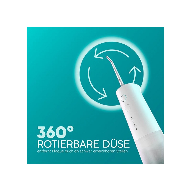 happybrush Munddusche Eco Flow weiß