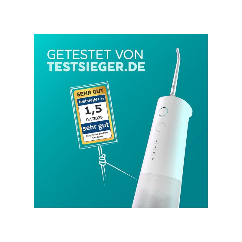 happybrush Munddusche Eco Flow weiß