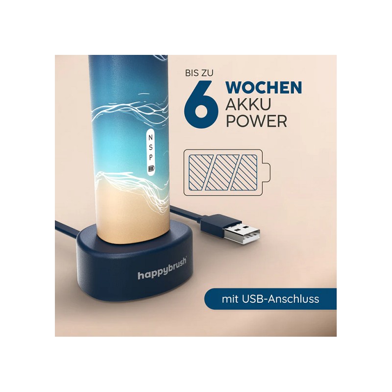 happybrush Ocean V3 Bundle inkl. Aufsteckbürsten