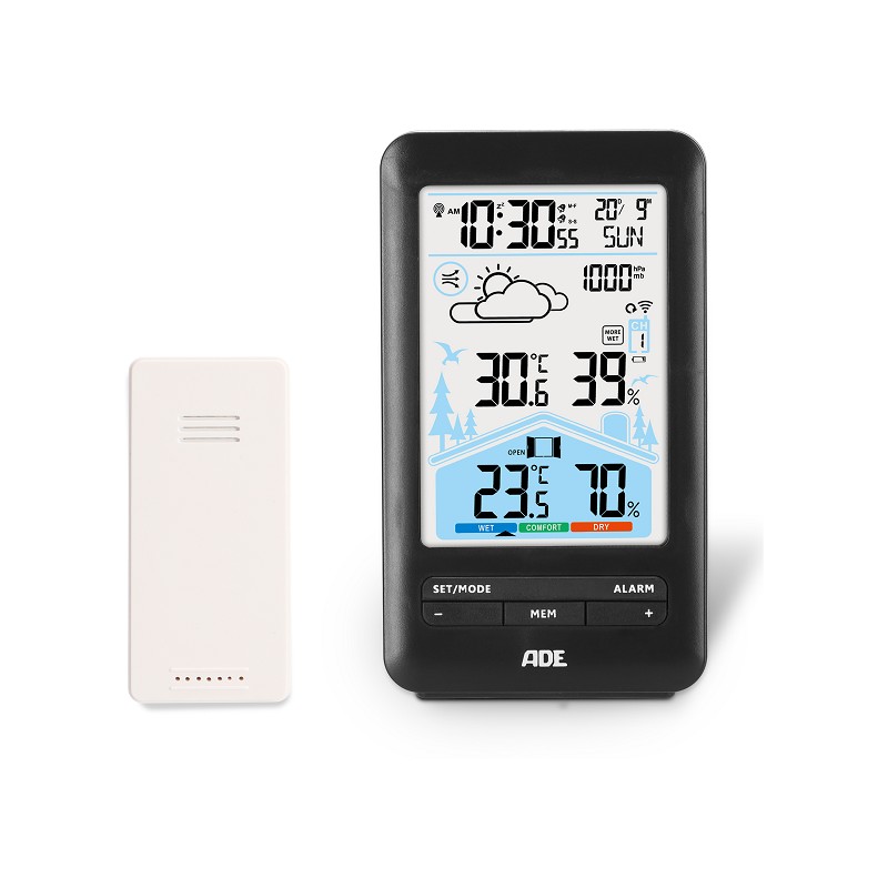 ADE Wetterstation mit Belüftungsempfehlung