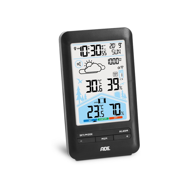 ADE Wetterstation mit Belüftungsempfehlung