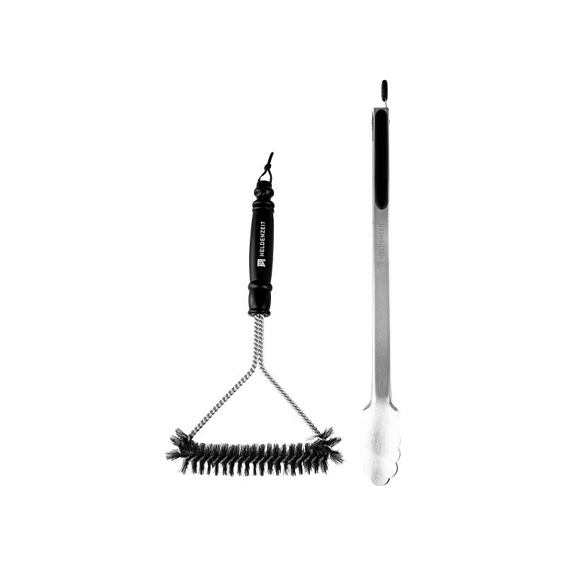 Heldenzeit BBQ Reinigungsbürste & Zange Set