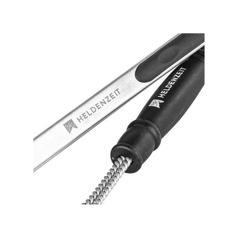 Heldenzeit BBQ Reinigungsbürste & Zange Set