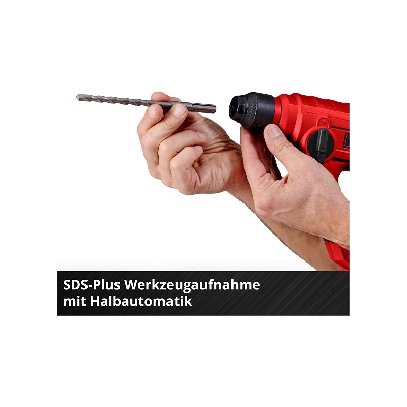 EINHELL Akku-Bohrhammer mit 3 Bohrern - TC-BH 18-3B