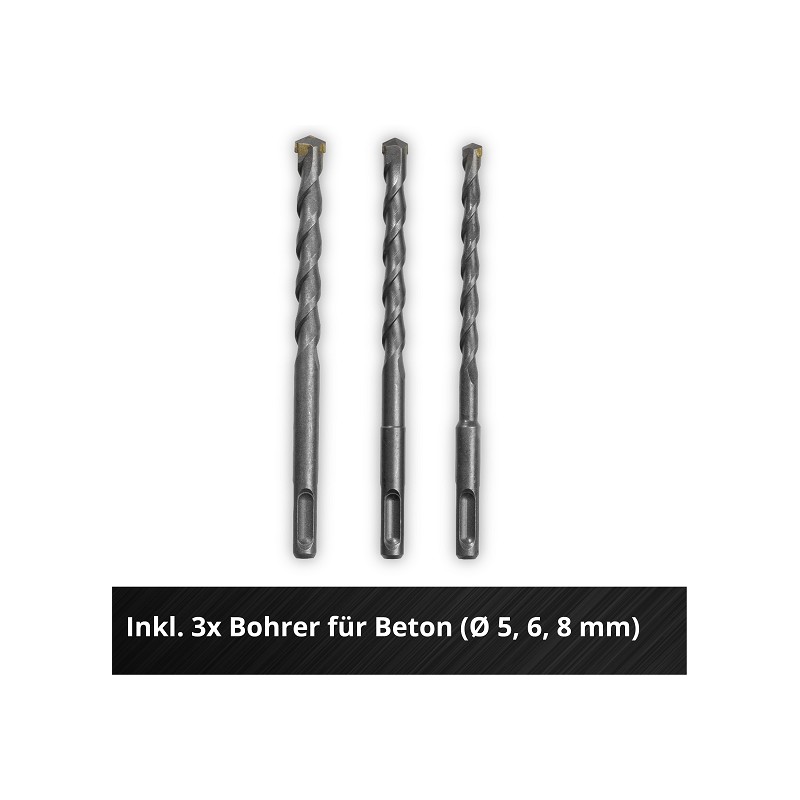 EINHELL Akku-Bohrhammer mit 3 Bohrern - TC-BH 18-3B