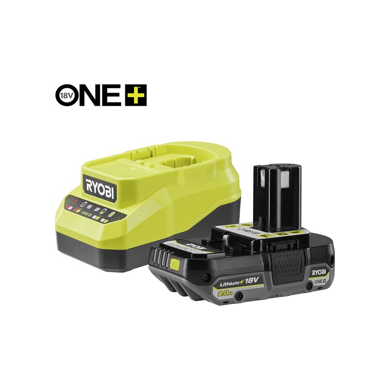 RYOBI Akku 2,0 Ah Lithium+, 18V inkl. Ladegerät