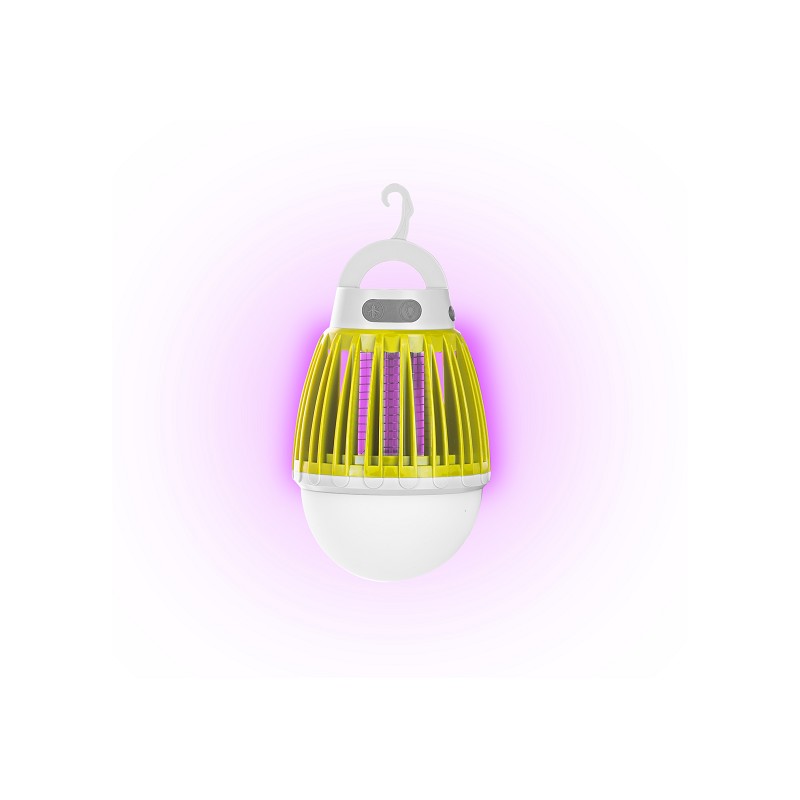 Genius 3in1 Lichtfalle - Insektenschutz, Taschen- & Hängelampe