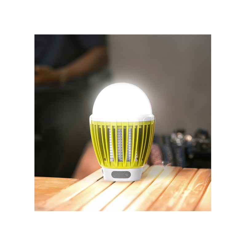 Genius 3in1 Lichtfalle - Insektenschutz, Taschen- & Hängelampe
