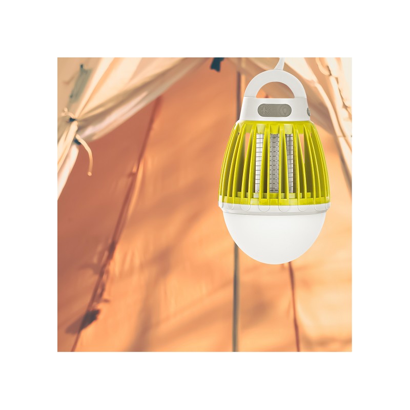 Genius 3in1 Lichtfalle - Insektenschutz, Taschen- & Hängelampe