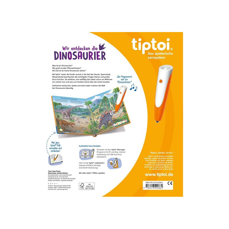 Ravensburger tiptoi® Wir entdecken die Dinosaurier