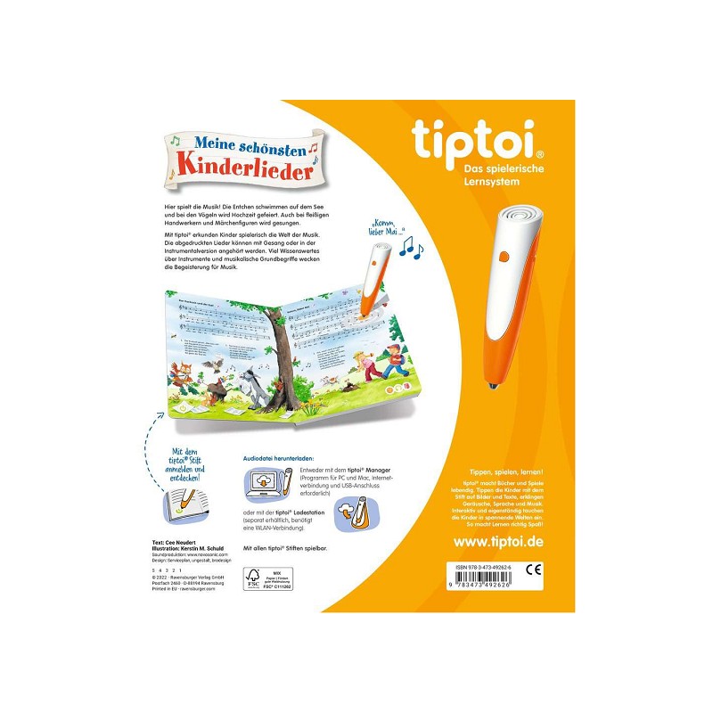 Ravensburger tiptoi® Meine schönsten Kinderlieder