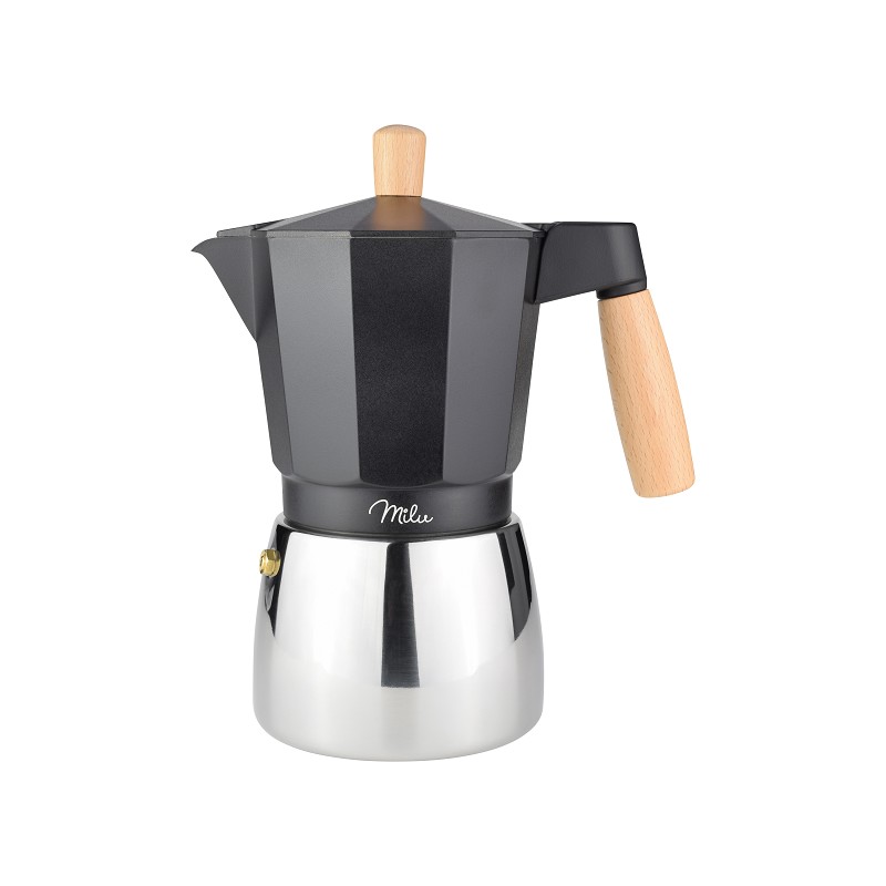 Milu Espressokocher-Set 5-tlg. mit Echtholz-Griff