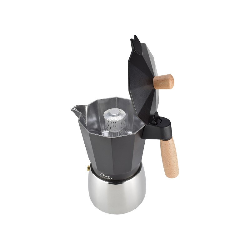 Milu Espressokocher-Set 5-tlg. mit Echtholz-Griff