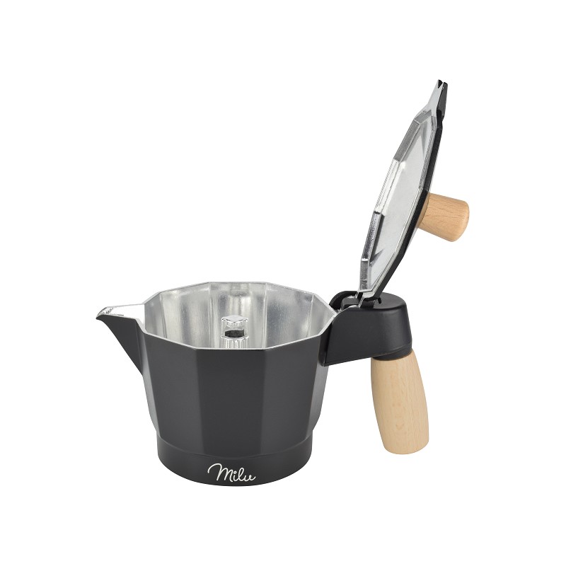 Milu Espressokocher-Set 5-tlg. mit Echtholz-Griff