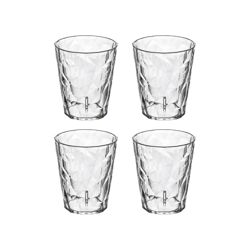 koziol 4-tlg. Wasserglas-Set Superglas Club No.1