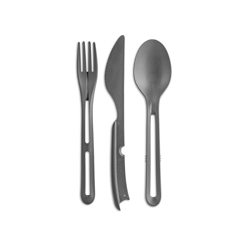 koziol KLIKK READY Besteck-Set ash grey