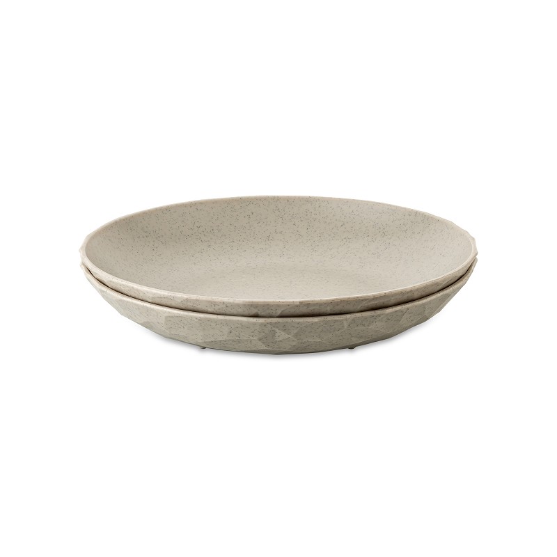 koziol CLUB PLATE tief 2er-Set desert sand