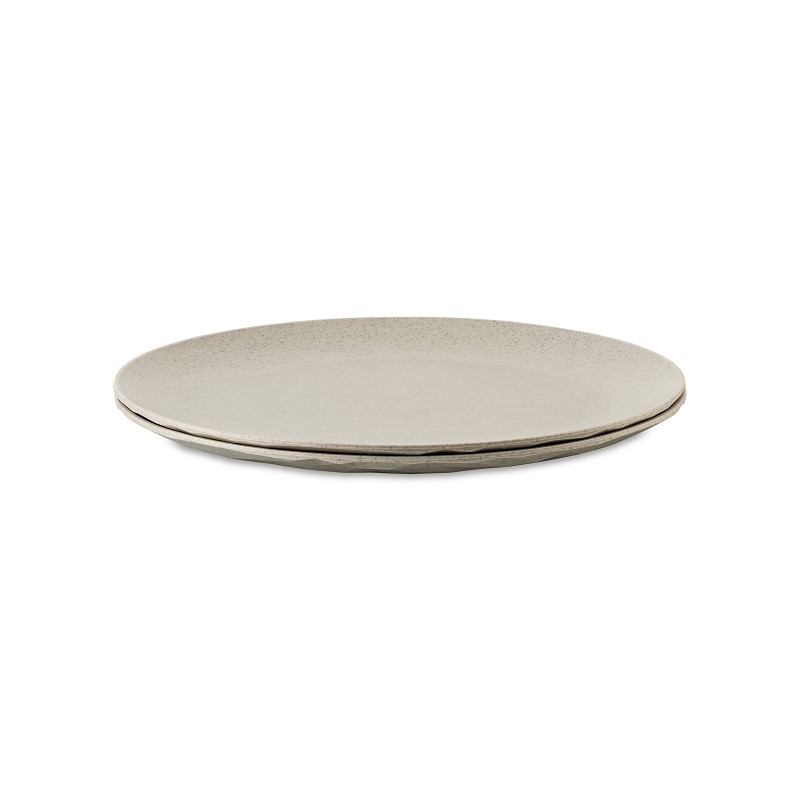 koziol CLUB PLATE flach 2er-Set desert sand