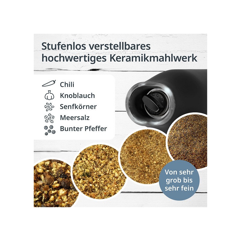ADE elektrisches Mühlen-Set 2-tlg.