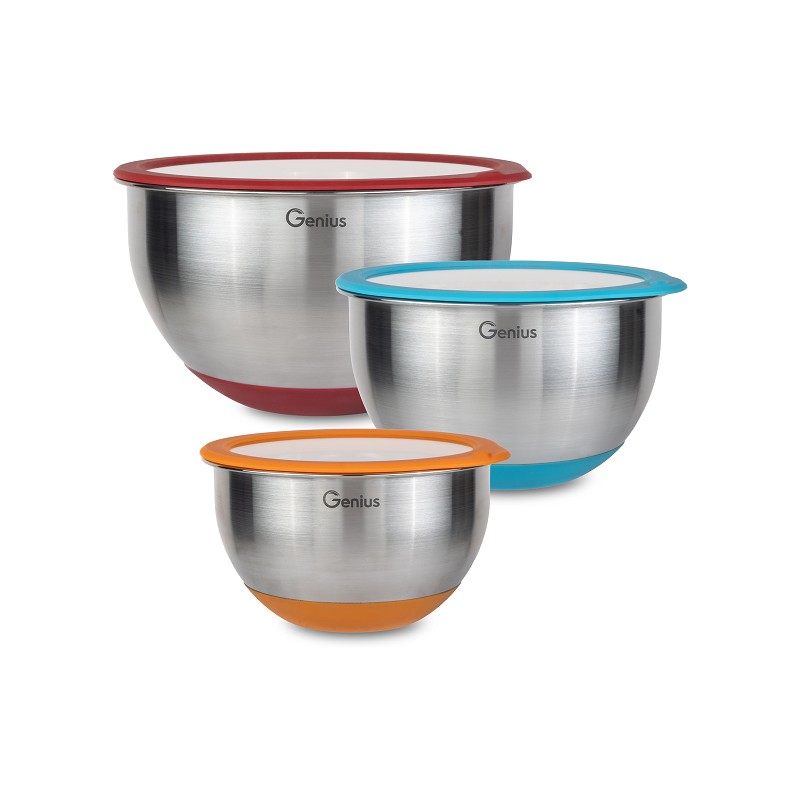 Genius Schüssel-Set mit Glasdeckel 6-tlg.