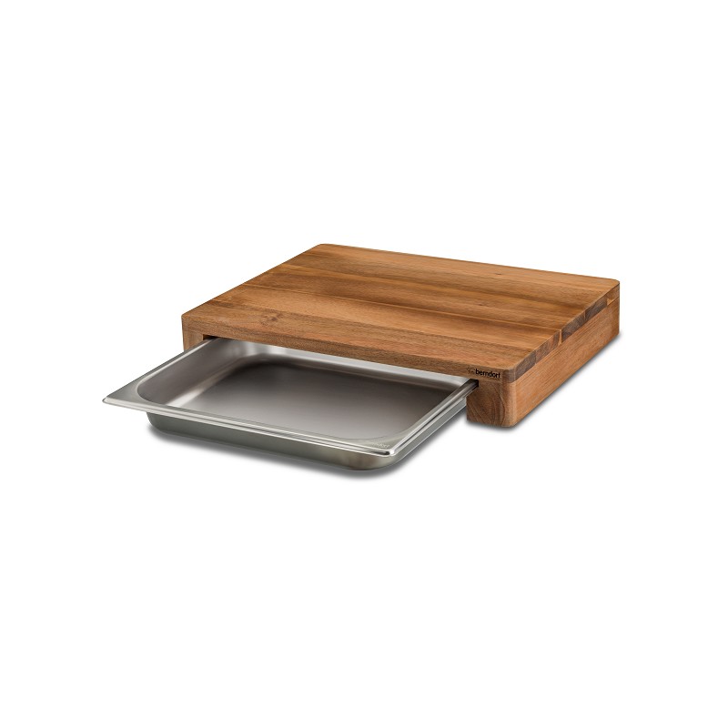 Berndorf Schneidbrett mit Edelstahlschale