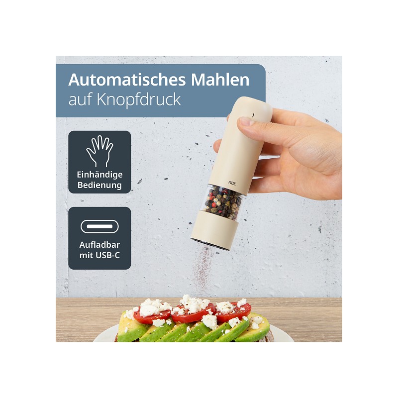 ADE elektrisches Mini-Mühlen-Set 2-tlg.