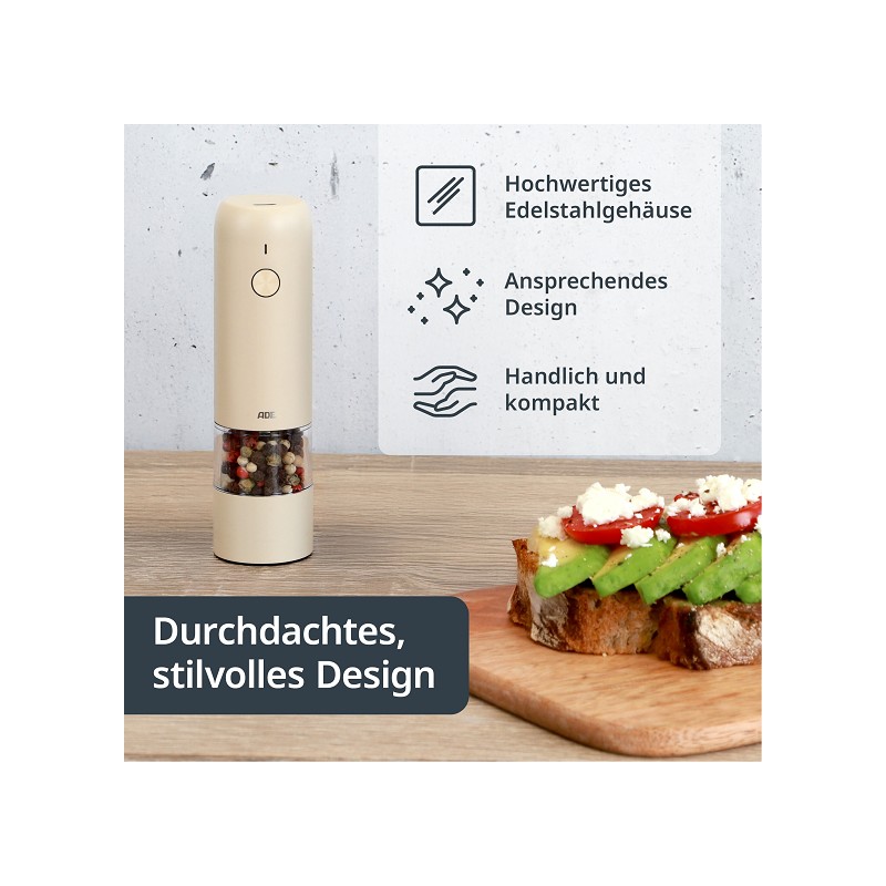 ADE elektrisches Mini-Mühlen-Set 2-tlg.