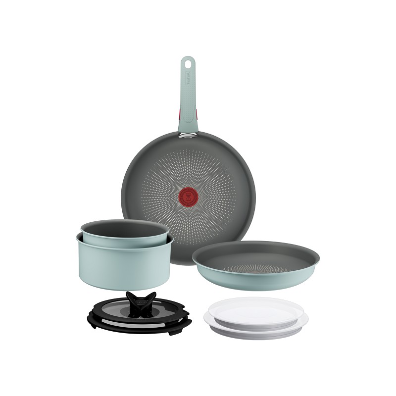 Tefal Ingenio Halo Colors Kochgeschirr-Set 9-tlg.
