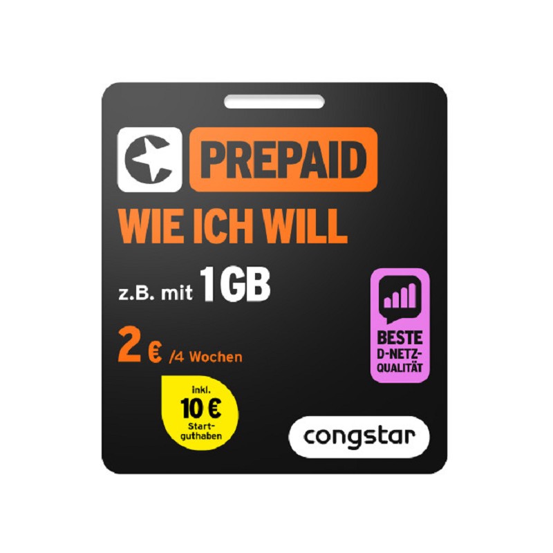 congstar Prepaid Wie ich will