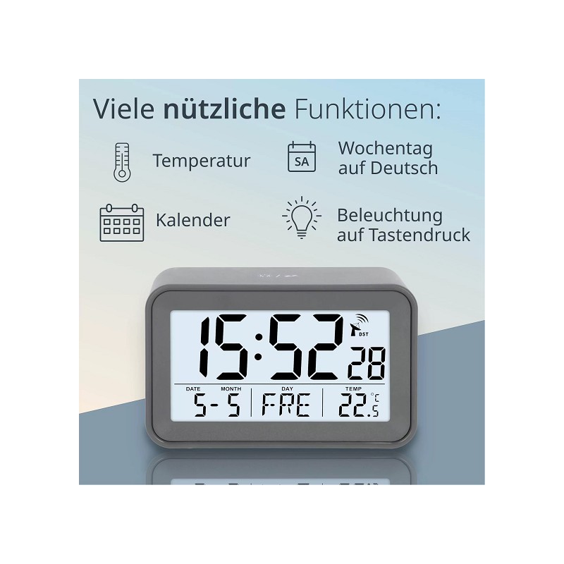 ADE Digitaler Funkwecker