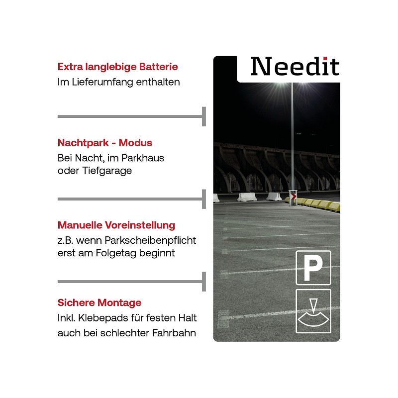 Needit Park Micro - Elektrische Parkscheibe