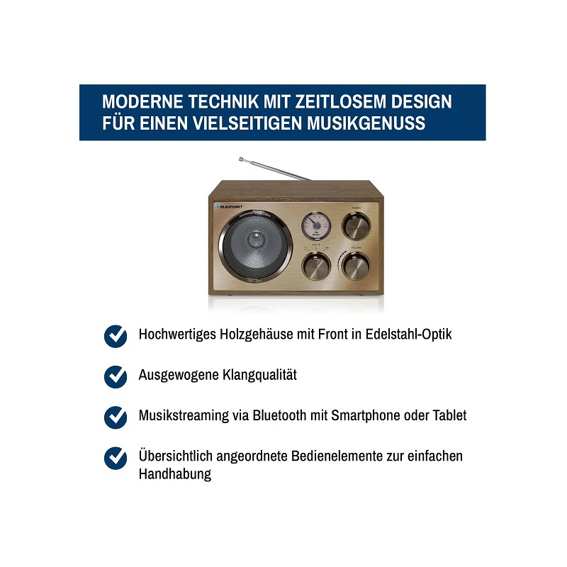 Blaupunkt Nostalgie Bluetooth Radio  RXN 180 WN