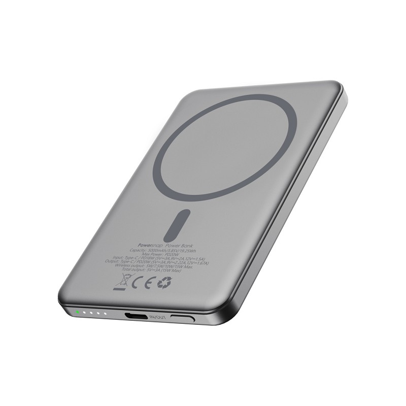 Boompods magnetische Powerbank 5.000 mAh