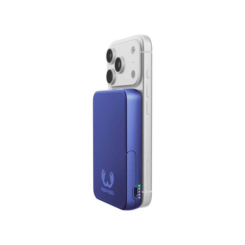 Fresh 'n Rebel Magnetic Wireless Powerbank 10000 mAh blau