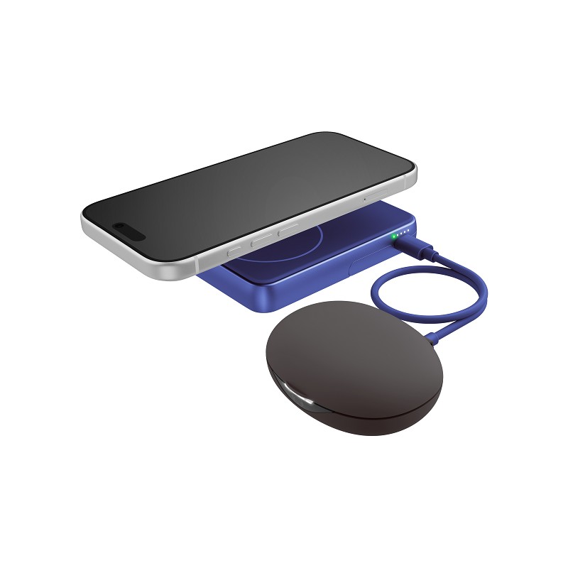 Fresh 'n Rebel Magnetic Wireless Powerbank 10000 mAh blau