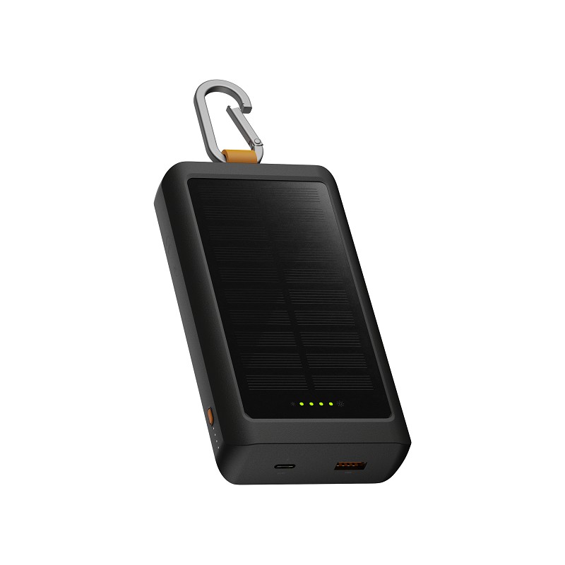 Xtorm 20W Solar Powerbank 10.000 mAh + Licht black