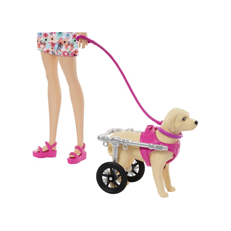 Barbie & Hund im Rollstuhl