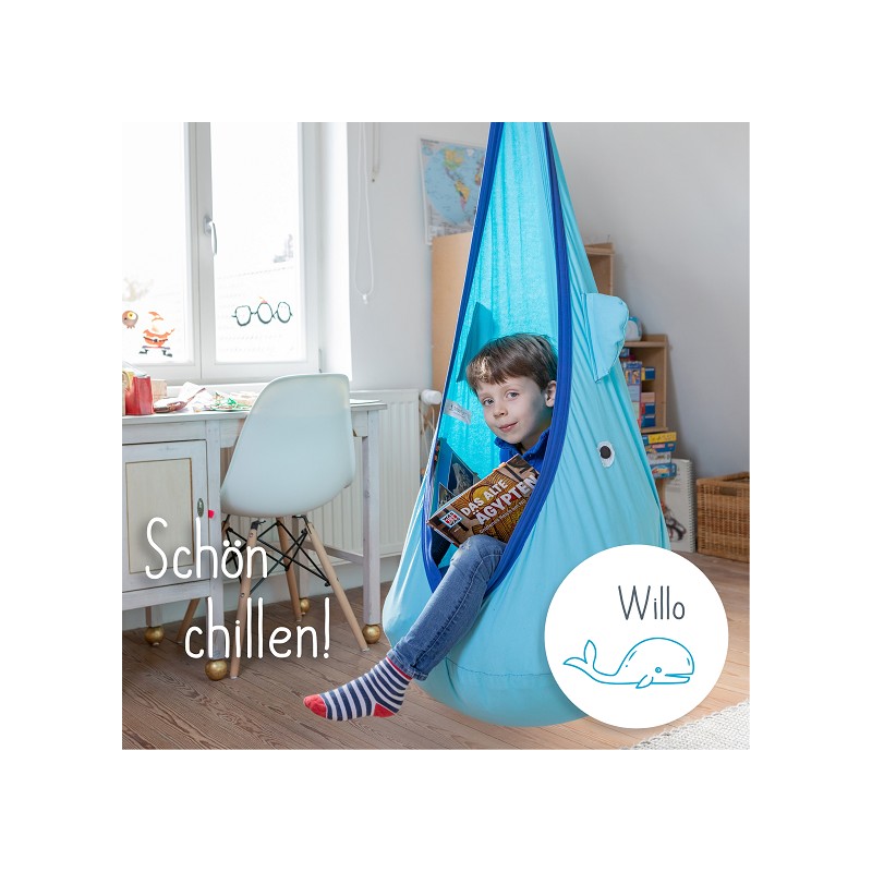 snuutje Hängehöhle/Hängesessel Wal für Kinder
