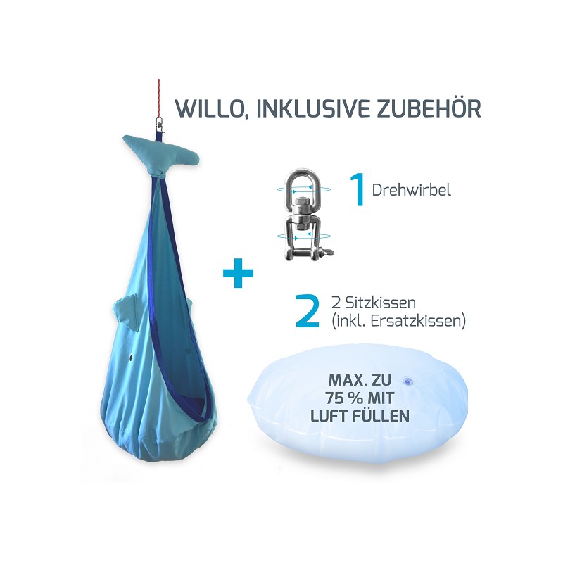 snuutje Hängehöhle/Hängesessel Wal für Kinder