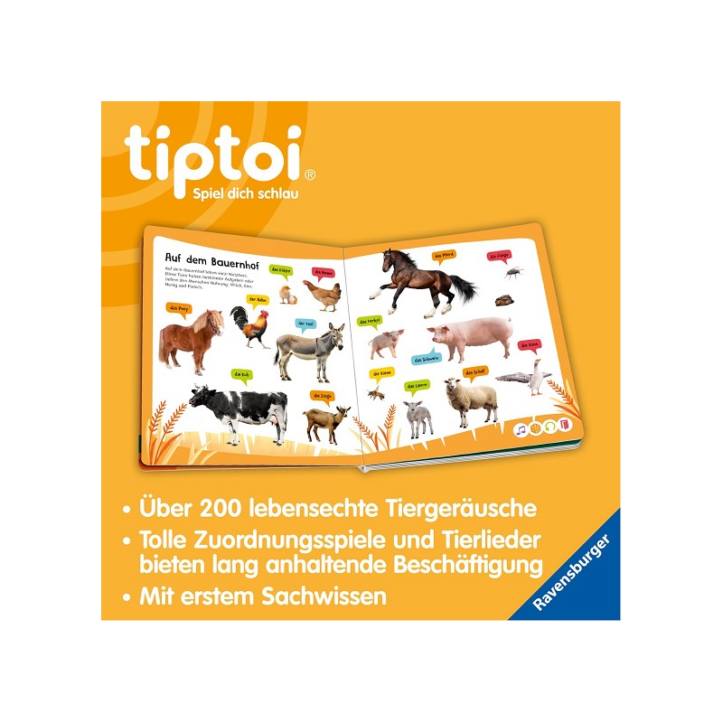 Ravensburger tiptoi® Kennst du diese Tiergeräusche