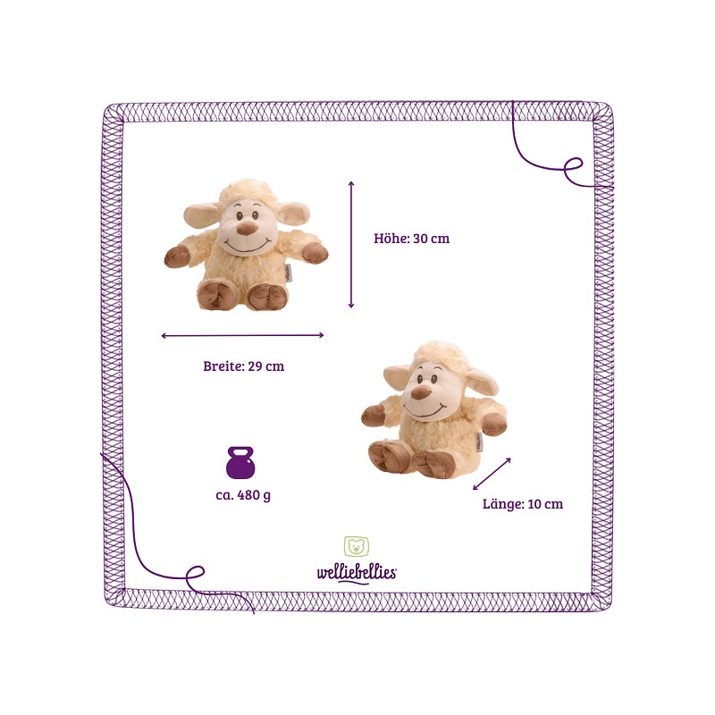 Welliebellies® Schaf Wärmekuscheltier