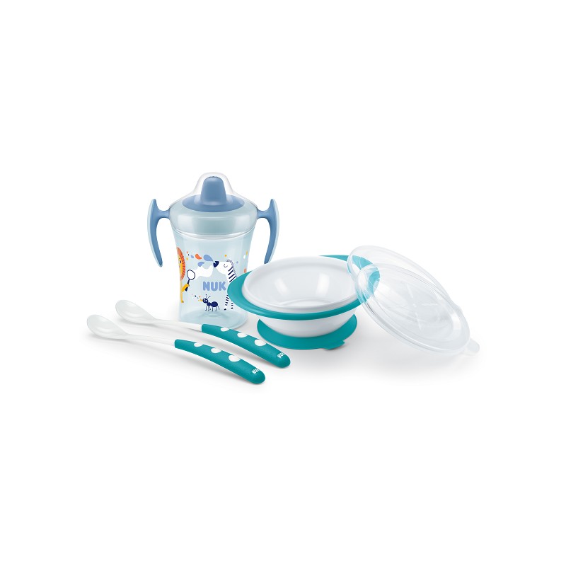 NUK Cups - Esslern-Set blau-türkis