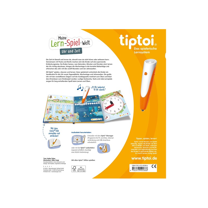 Ravensburger tiptoi® Uhr und Zeit