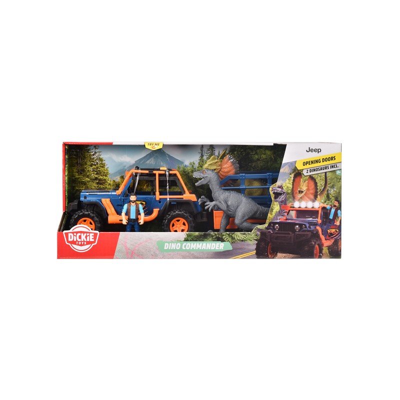 Dickie Toys Dino Commander - Geländewagen mit Anhänger