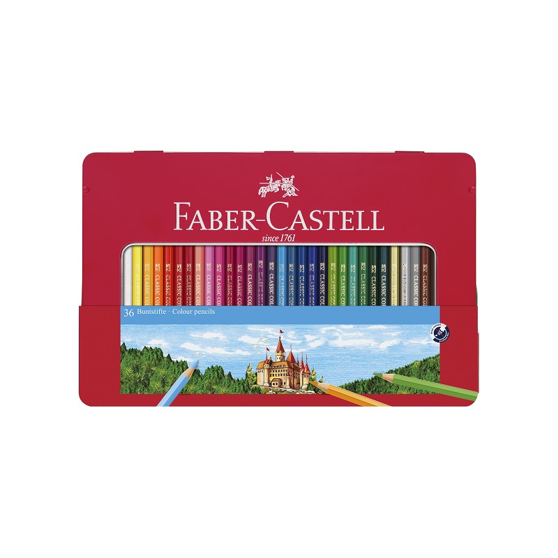 Faber-Castell Buntstift hexagonal 36tlg. - Metalletui