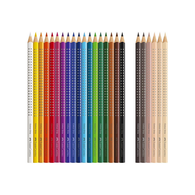 Faber-Castell Buntstift Colour Grip Skin Tones 18+6